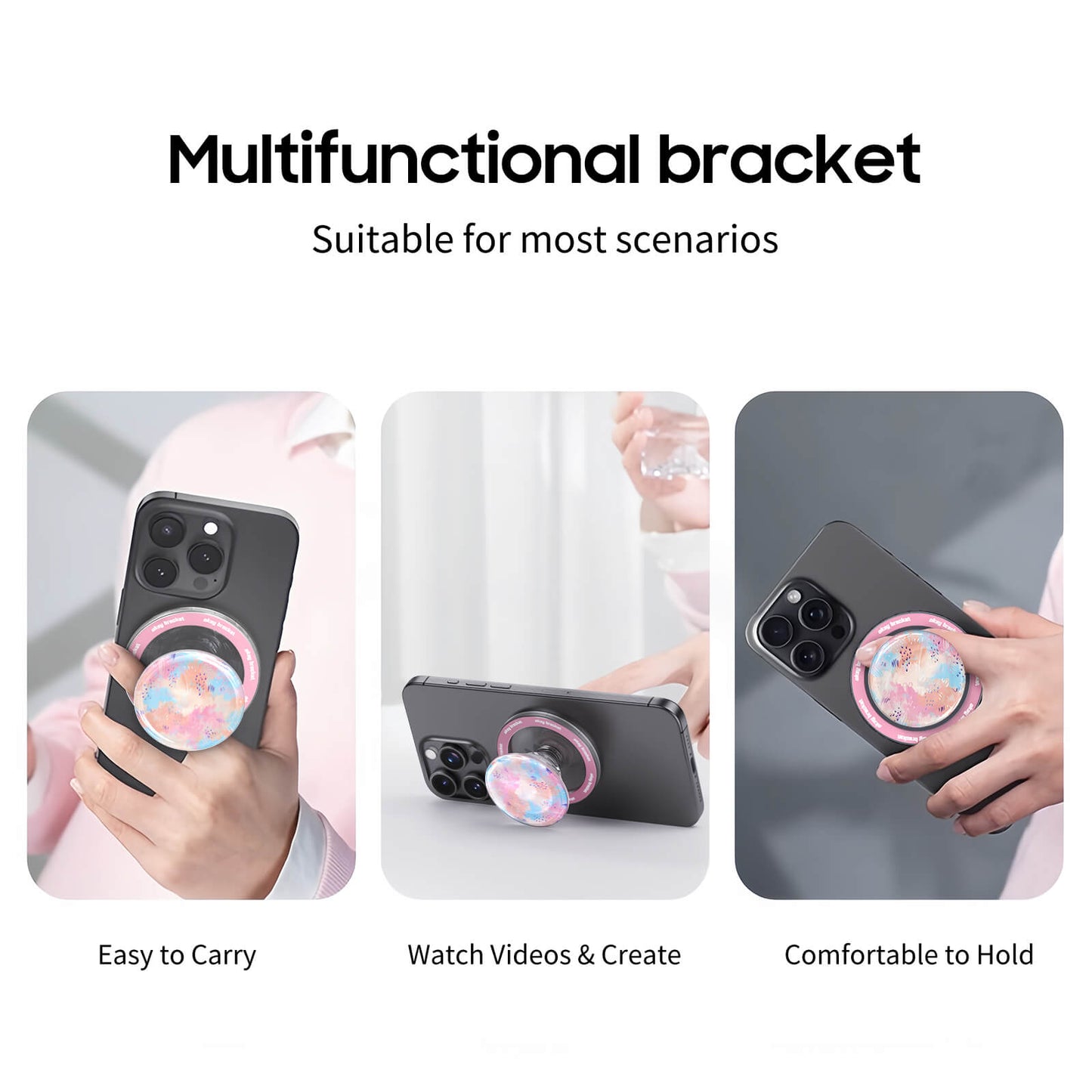Daisy Fuchsia | Air Bag Grip für MagSafe
