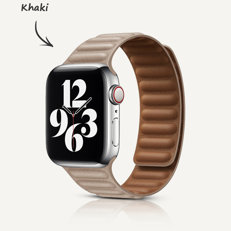 Leder-Link Magnetarmband für Apple Watch