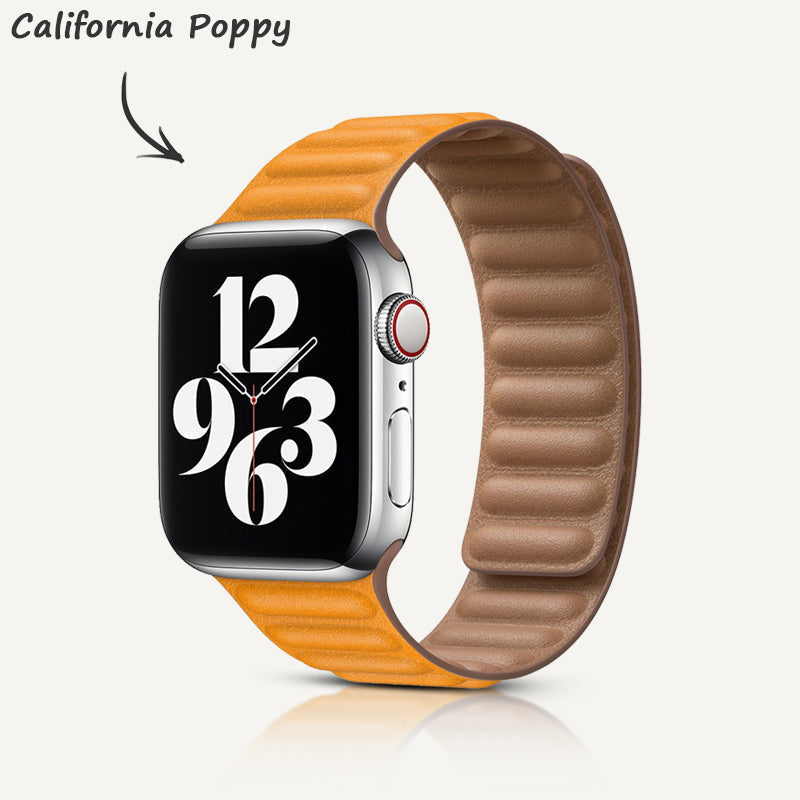 Leder-Link Magnetarmband für Apple Watch