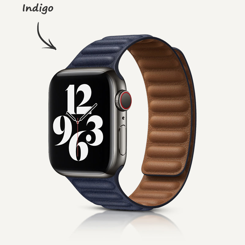 Leder-Link Magnetarmband für Apple Watch