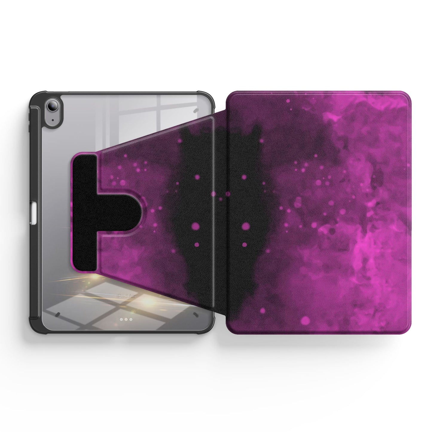 Schwarz Lila | iPad Series Snap 360° Schutzhülle