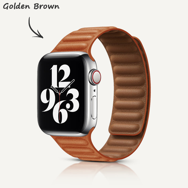 Leder-Link Magnetarmband für Apple Watch