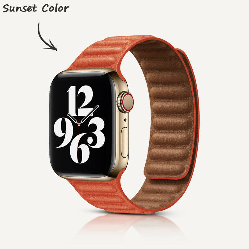 Leder-Link Magnetarmband für Apple Watch