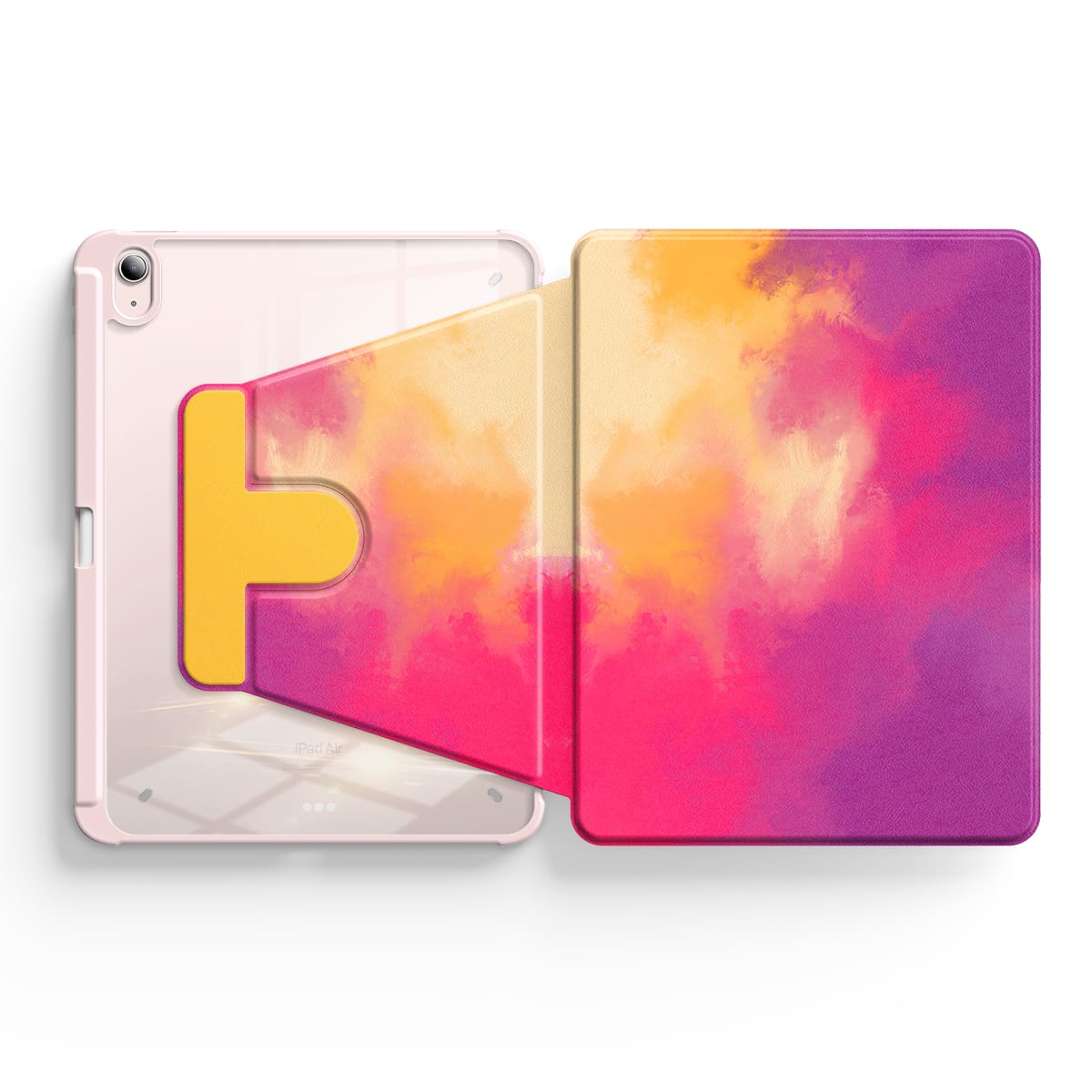 Daisy Fuchsia | iPad Series Snap 360° Stand Stoßfestes Schutzhülle