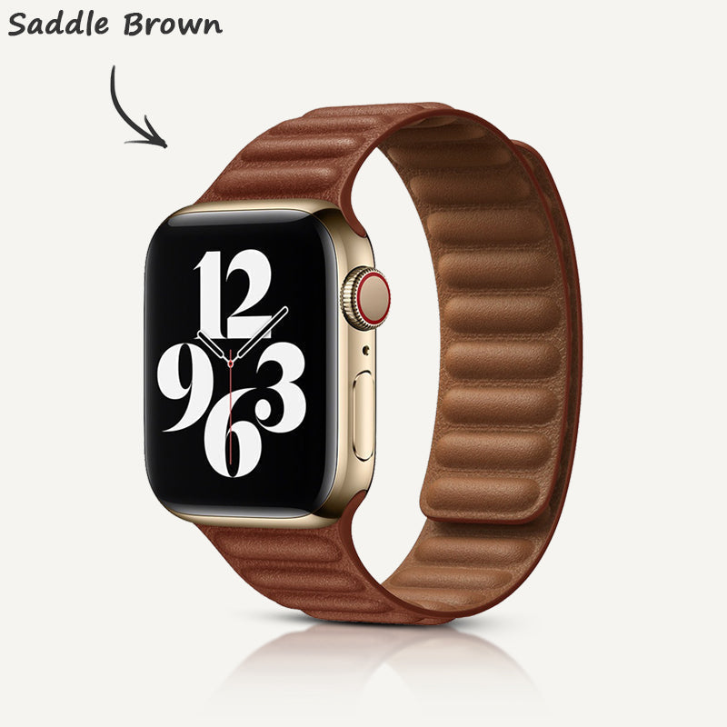 Leder-Link Magnetarmband für Apple Watch
