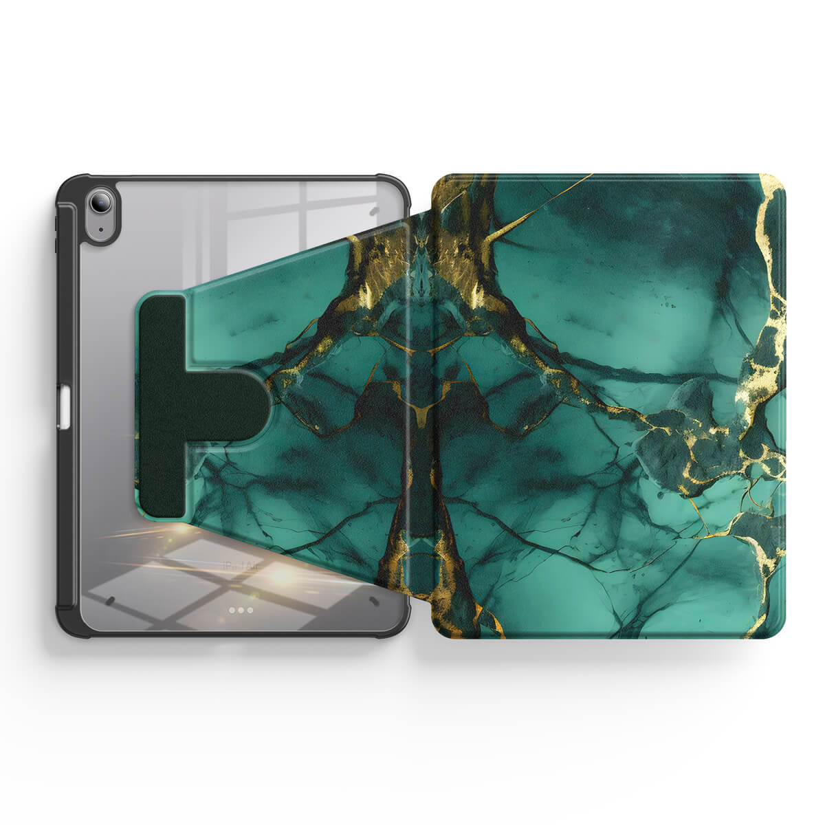 Broken Agate Green | iPad Series Snap 360° Schutzhülle