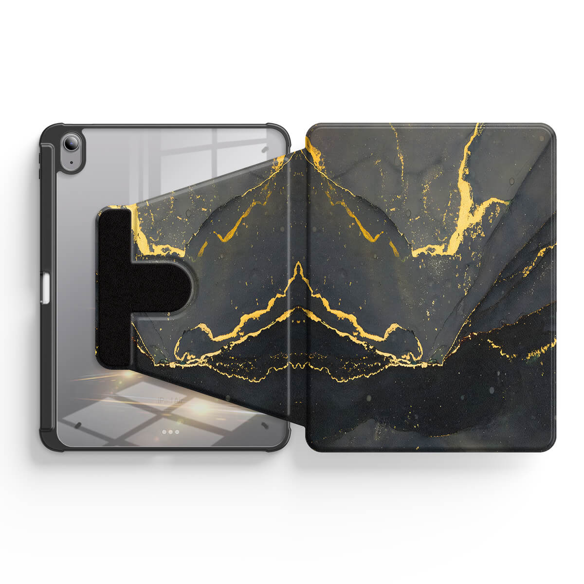 Black Gold Sand | iPad Series Snap 360° Schutzhülle