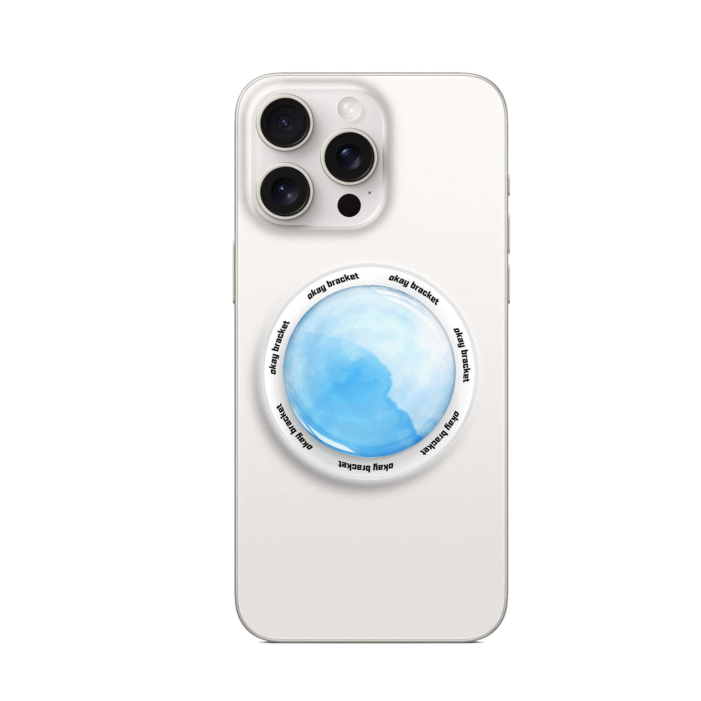 Aquarell Blau | Air Bag Grip für MagSafe