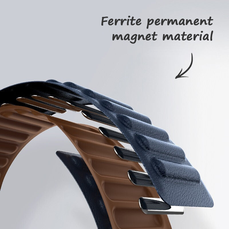 Leder-Link Magnetarmband für Apple Watch