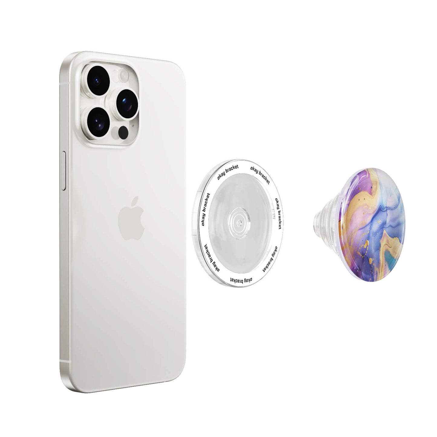 Broken Agate Green | Air Bag Grip für MagSafe