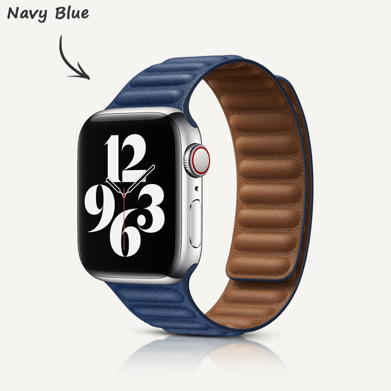 Leder-Link Magnetarmband für Apple Watch