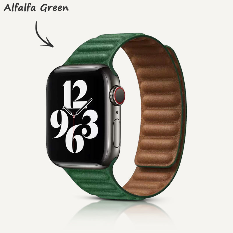 Leder-Link Magnetarmband für Apple Watch