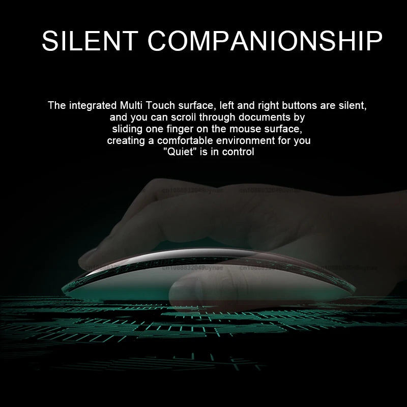 Elegante Wireless Magic Mouse – Ultradünn, Touch & Bluetooth 5.0 für Mac, iPad & PC