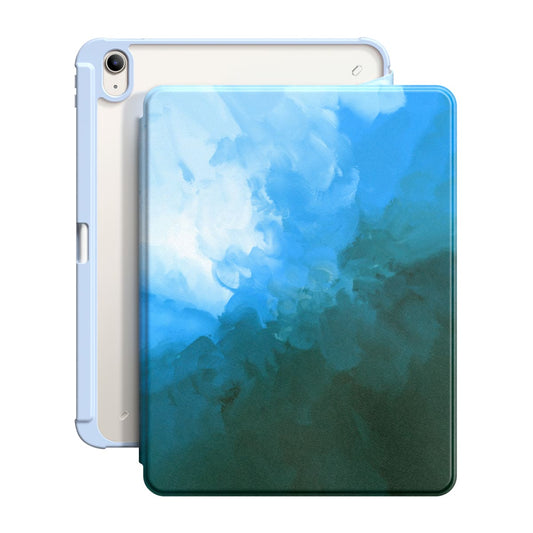 Blau Schwarz | iPad Series Snap 360° Stand Stoßfestes Schutzhülle
