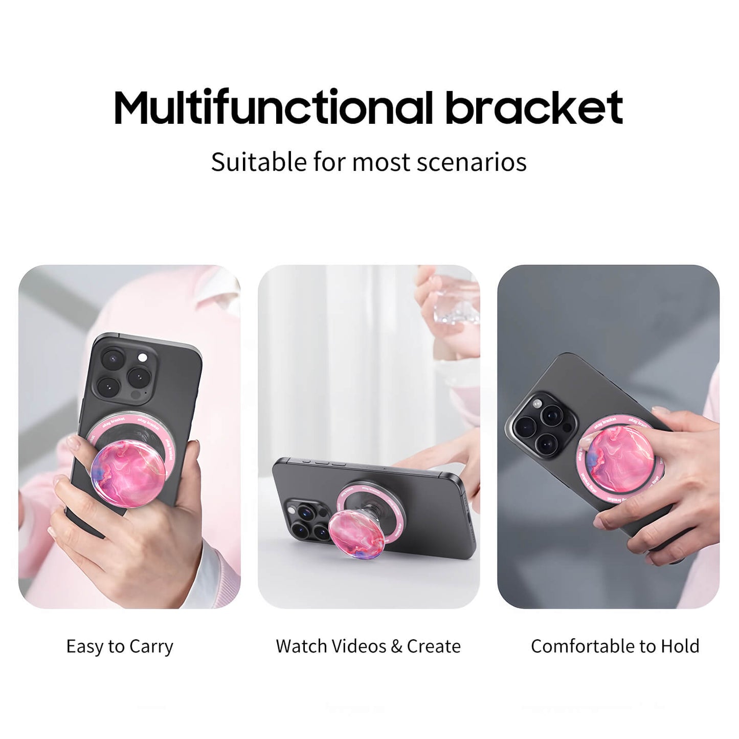 Elegant Powder | Air Bag Grip für MagSafe