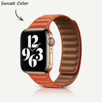Leder-Link Magnetarmband für Apple Watch