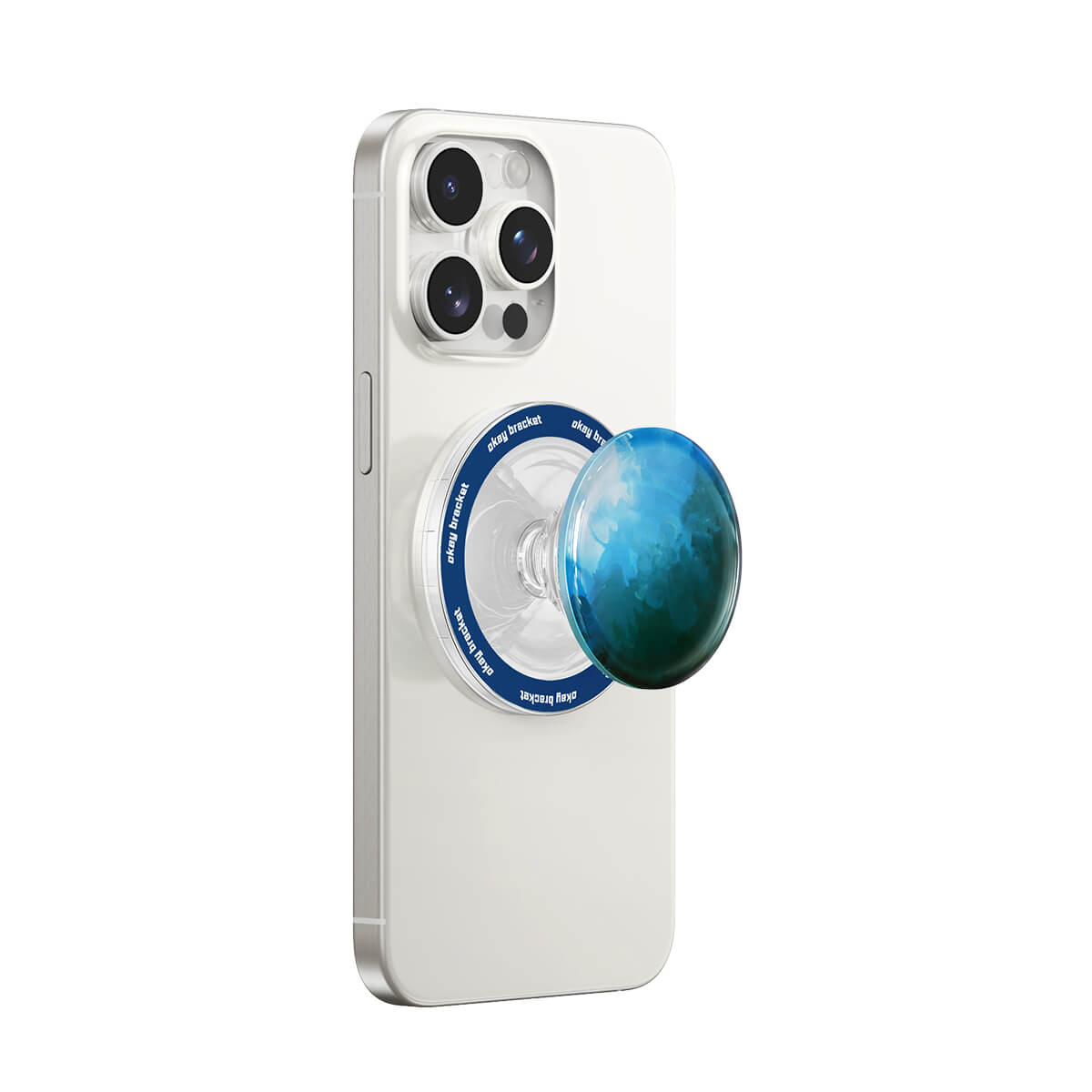 Blau Schwarz | Air Bag Grip für MagSafe