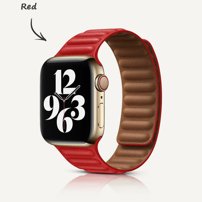 Leder-Link Magnetarmband für Apple Watch