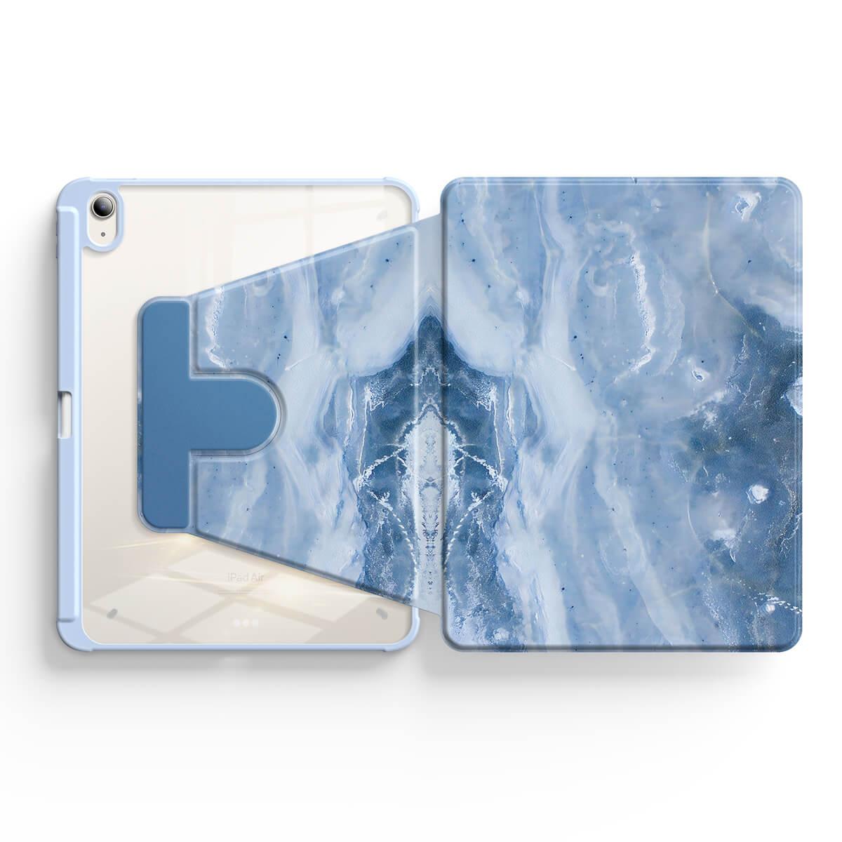 Blue Gray Opal | iPad Series Snap 360° Schutzhülle