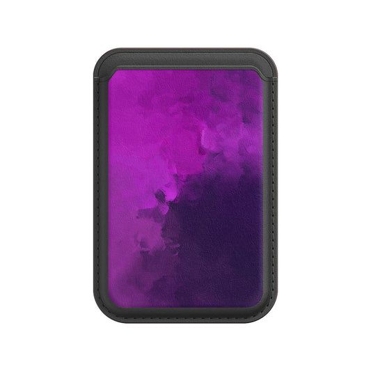 Lila Traum | Leder Wallet mit MagSafe