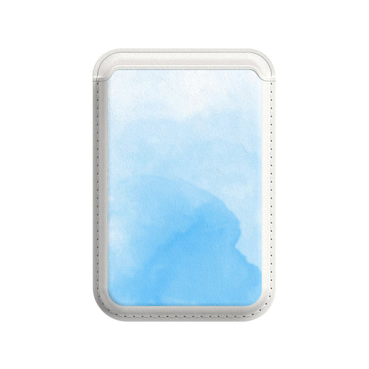 Aquarell Blau | Wallet mit MagSafe