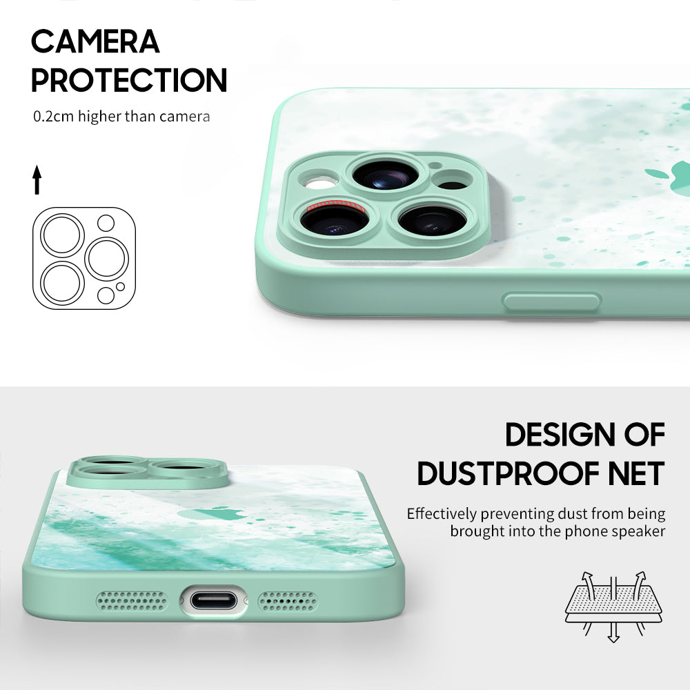 Aquarell Blau | Stoßfeste Schutzhülle für iPhone