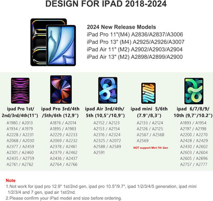 Stylus Pen für iPad (2018–2025) – Magnetisch, Schnellladefähig & Neigungsempfindlich