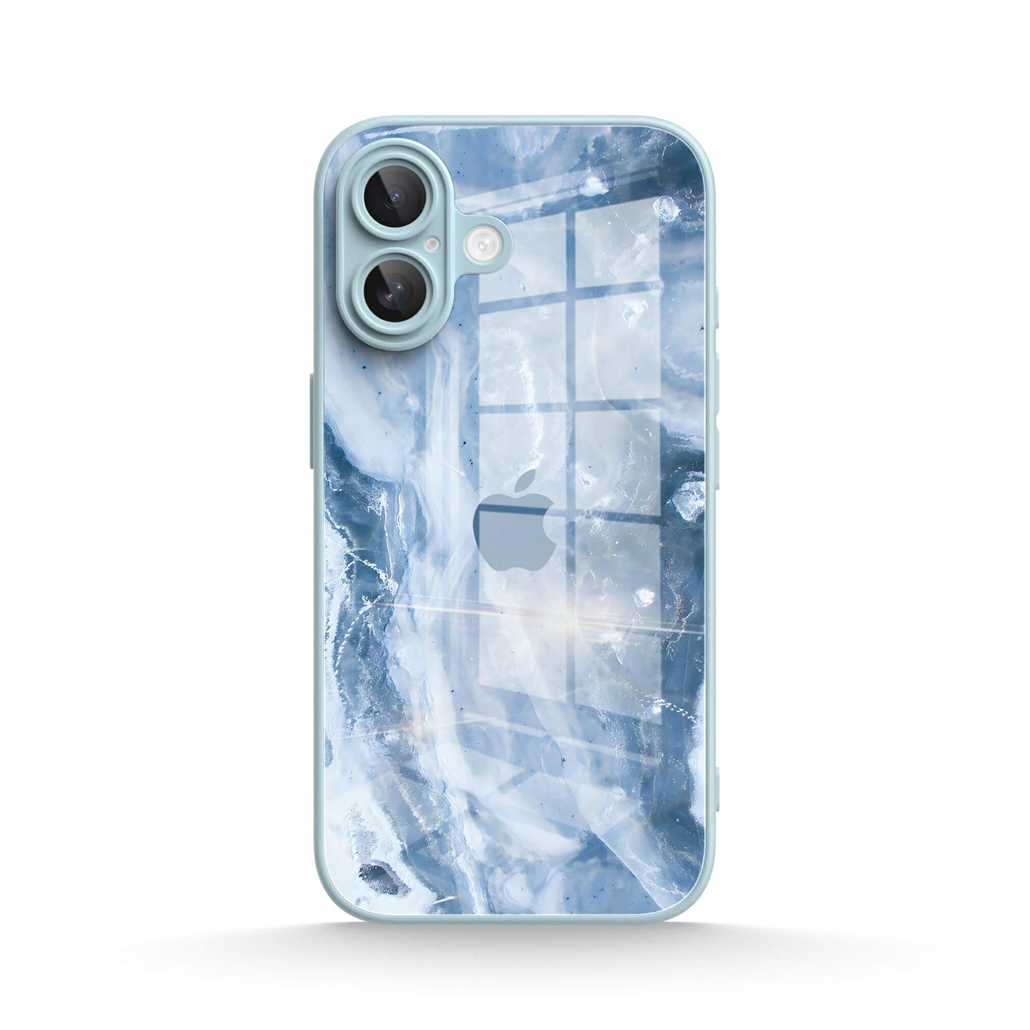 Blue Gray Opal | Stoßfeste iPhone-Hülle mit mystischem Glanz