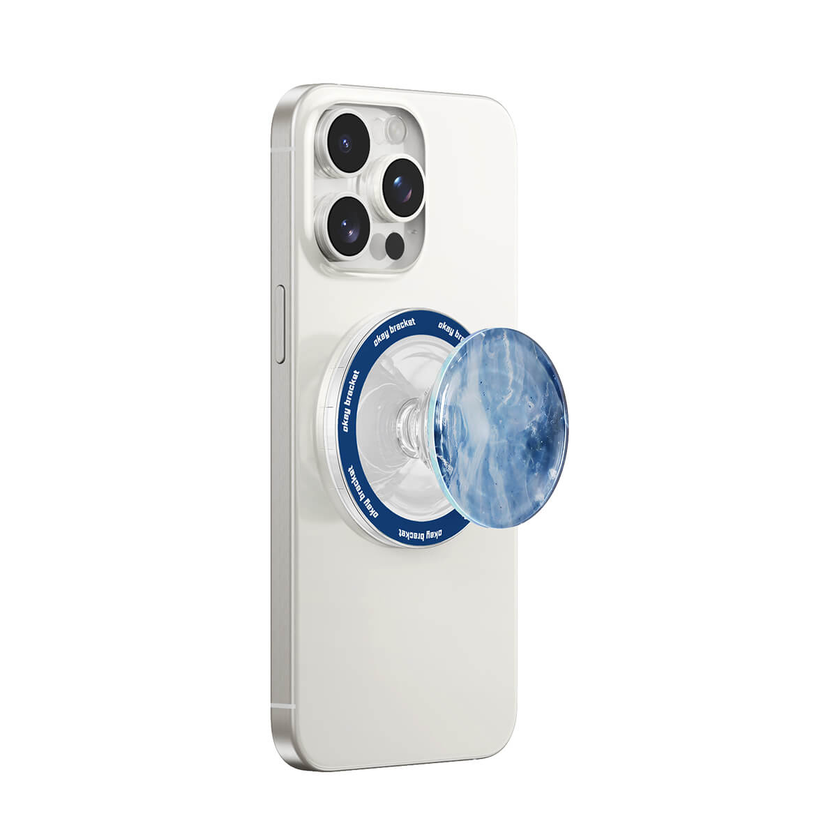 Blue Gray Opal | Air Bag Grip für MagSafe