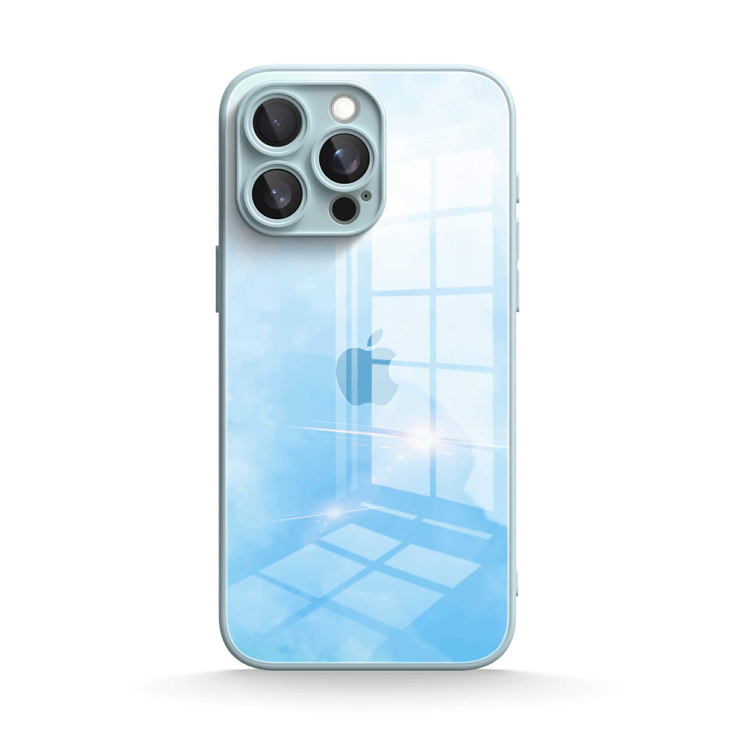 Aquarell Blau | Stoßfeste Schutzhülle für iPhone